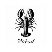 Trendy kreeft gepersonaliseerd 	rubberstempel (Afrduk)