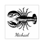 Trendy kreeft gepersonaliseerd 	rubberstempel (Afrduk)