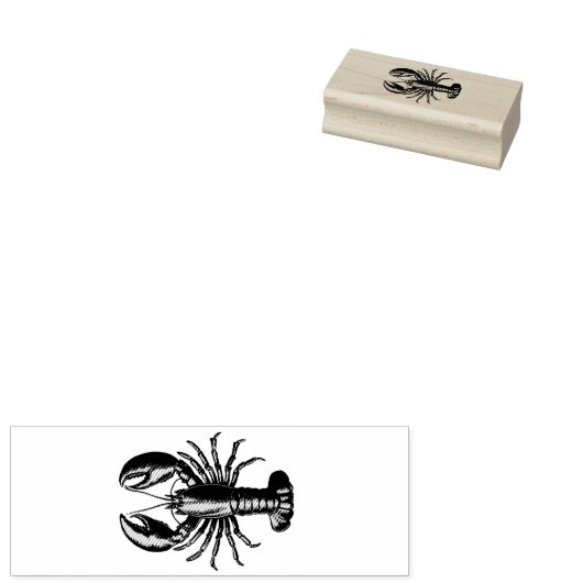 Trendy kreeft 	rubberstempel (Gestempeld)
