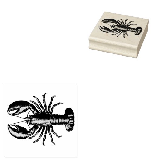 Trendy kreeft rubberstempel (Gestempeld)