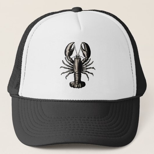 Trendy kreeft trucker pet (Voorkant)