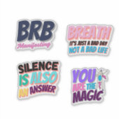 Trendy Laptop Sticker – Aesthetic Vinyl  Sticker  (Devant)