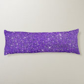 Trendy Lavender Paars Sparking Glitter Glitz Lichaamskussen (Achterkant)