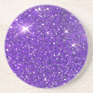 Trendy Lavender Paars Sparking Glitter Glitz Zandsteen Onderzetter