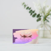 Trendy, legant, penseelstreek, Lotus Visitekaartje (Staand voorkant)