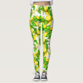 Trendy Lemon Print Leggings (Voorkant)
