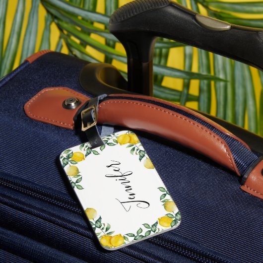 Trendy lemons bagagelabel (Voorkant Insitu 1)
