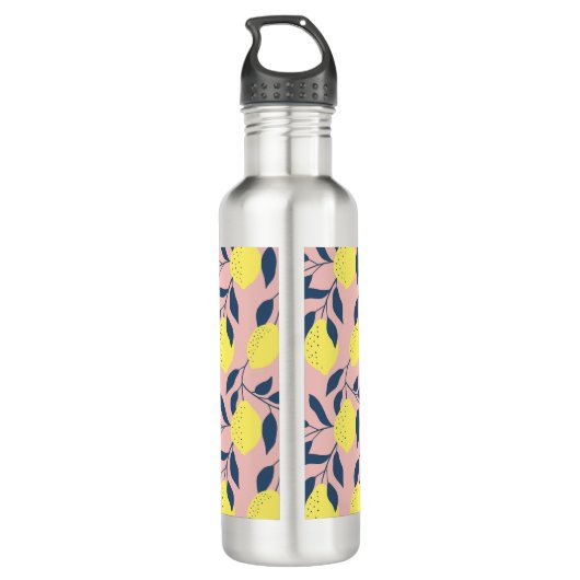 Trendy Lemons Waterfles (Achterkant)