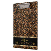 Trendy Leopard Animal Design Klembord (Links)