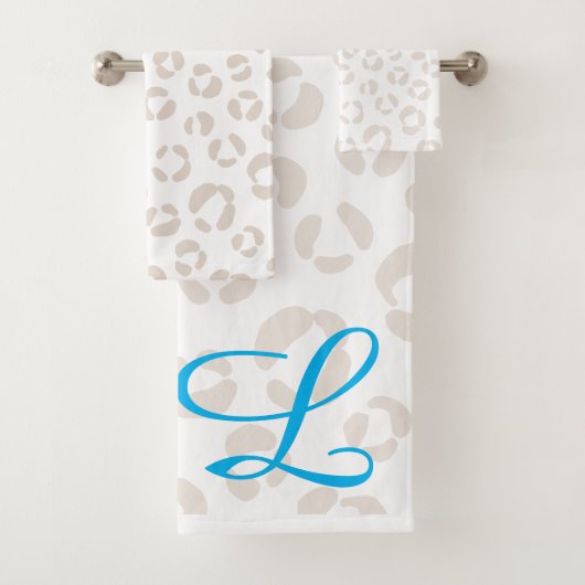 Trendy Leopard Bath Towel Set Bad Handdoek (Insitu)
