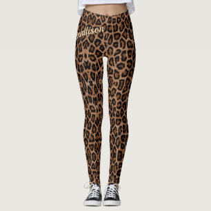 Trendy Leopard Big Cat Gorgood Animal Pattern Leggings