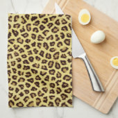 Trendy Leopard Cheetah Print Theedoek (Quarter Fold)