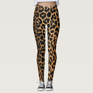 Trendy Leopard Pattern Animal Print Leggings