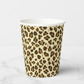 Trendy Leopard Print Papieren Bekers (Rechts)