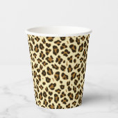 Trendy Leopard Print Papieren Bekers (Voorkant)