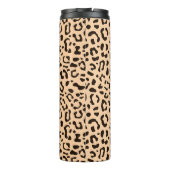 Trendy Leopard print patroon Thermosbeker (Achterkant)