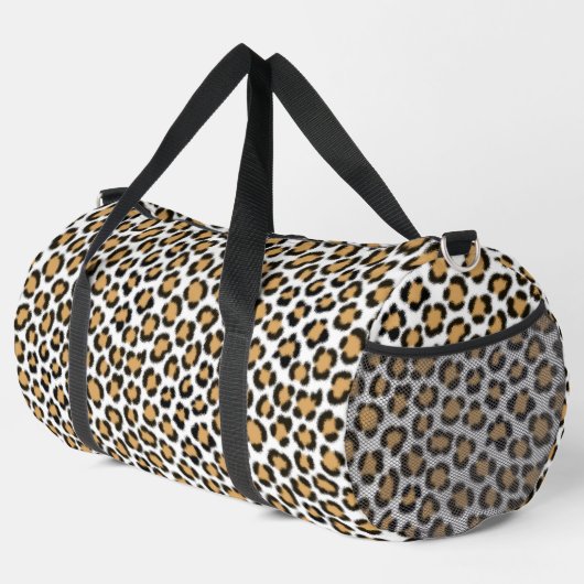 Trendy Leopard Simulate Fur Effect Pattern Plunjezak (Rechterhoek)