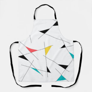 Trendy, leuk, eenvoudig driehoekgeometrisch patroo schort