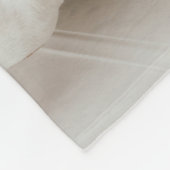 Trendy Leuk Modern Foto Persoonlijk Monogram Fleece Deken (Hoek)