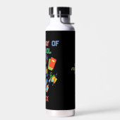 Trendy levendig Back to School Pattern Waterfles (Links)