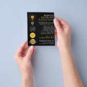 Trendy Lightbulb, elektricien Adverteren Flyer (Hand)