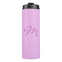 Trendy Lila Orchidee kleur Monogram Initiaal Lette