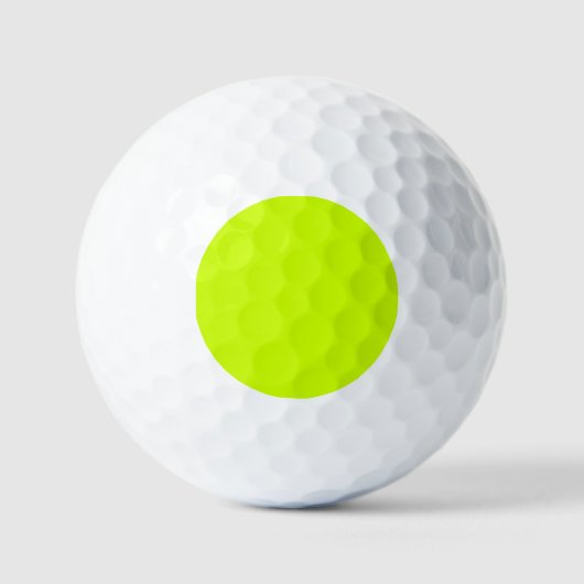Trendy Limoen Zest effen kleur Golfballen (Voorkant)