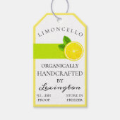 Trendy Limoncello Bottle Hang Label | Cadeaulabel (Voorkant)