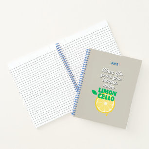 Trendy Limoncello Quote Notitieboek