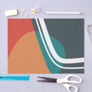 Trendy line art design tissuepapier
