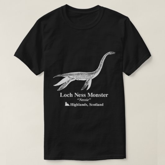 Trendy Loch Ness Monster Nessie Cryptozoology T-Sh T-shirt (Design voorkant)