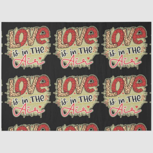 Trendy Love Air Valentijnsdag Tissuepapier (Voorkant)