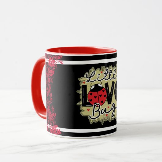 Trendy Love Bug Valentijnsdag Mok (Voorkant links)