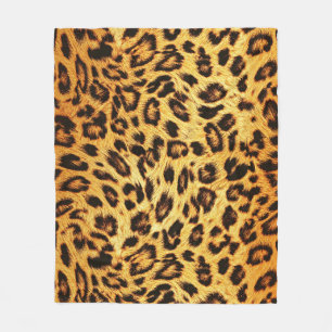 Trendy luipaard: huidontwerp patroon. fleece deken