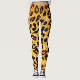 Trendy luipaard: huidontwerp patroon. leggings