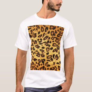 Trendy luipaard: huidontwerp patroon. t-shirt