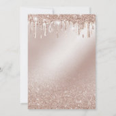 Trendy luxe druipende gouden folie kalligrafie kaart (Achterkant)