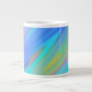 Trendy luxe groen blauw paarse faux holografisch extra grote beker