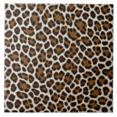 Trendy luxe wit luipaard Elegant Collectie Tegeltje (Voorkant)