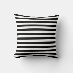 Trendy Luxury Black en white strepen patroon Kussen