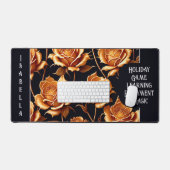 Trendy Luxury Boho Gold Roos Collectie Bureaumat (Keyboard & Muis)