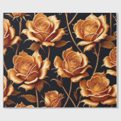 Trendy Luxury Boho Gold Roos Collectie Cadeaupapier (Vlak)