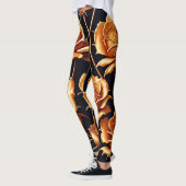 Trendy Luxury Boho Gold Roos Collectie Leggings (Links)