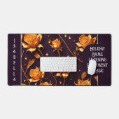 Trendy Luxury Gold Boho Roos Collectie Bureaumat (Keyboard & Muis)