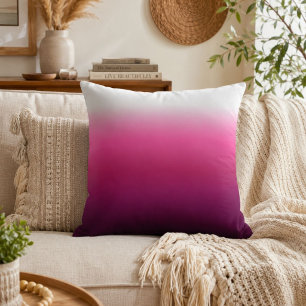 trendy magenta maroon marsala bordeauxrood ombre kussen