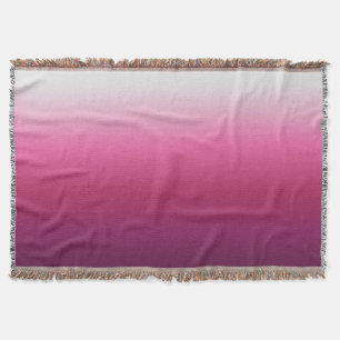 trendy magenta maroon marsala burgundy ombre deken