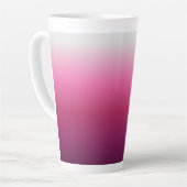trendy magenta maroon marsala burgundy ombre latte mok (Linkerhoek)