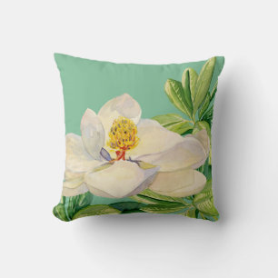 Trendy Magnolia Floral art Decoratief Sierkussen