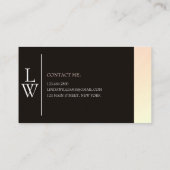 Trendy make-up artiest licht kleurrijk verloop visitekaartje (Achterkant)