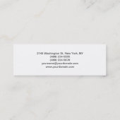 Trendy Make-up Artist White Script Visitekaartje (Achterkant)